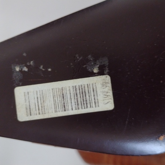 Vera Wang Leather Vintage Crocodile Square Toe Kitten Heels Office EU Size 38 - Picture 13 of 14